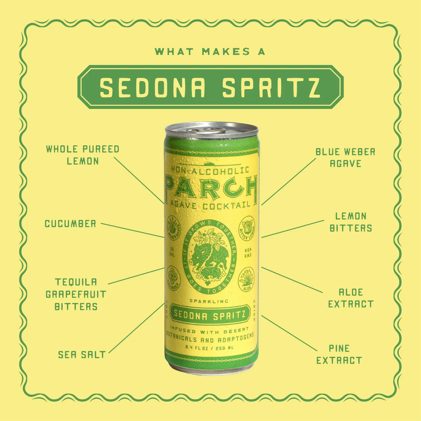 Qué hace especial al Sedona Spritz Parch — beneficios cóctel sin alcohol funcional Panamá
