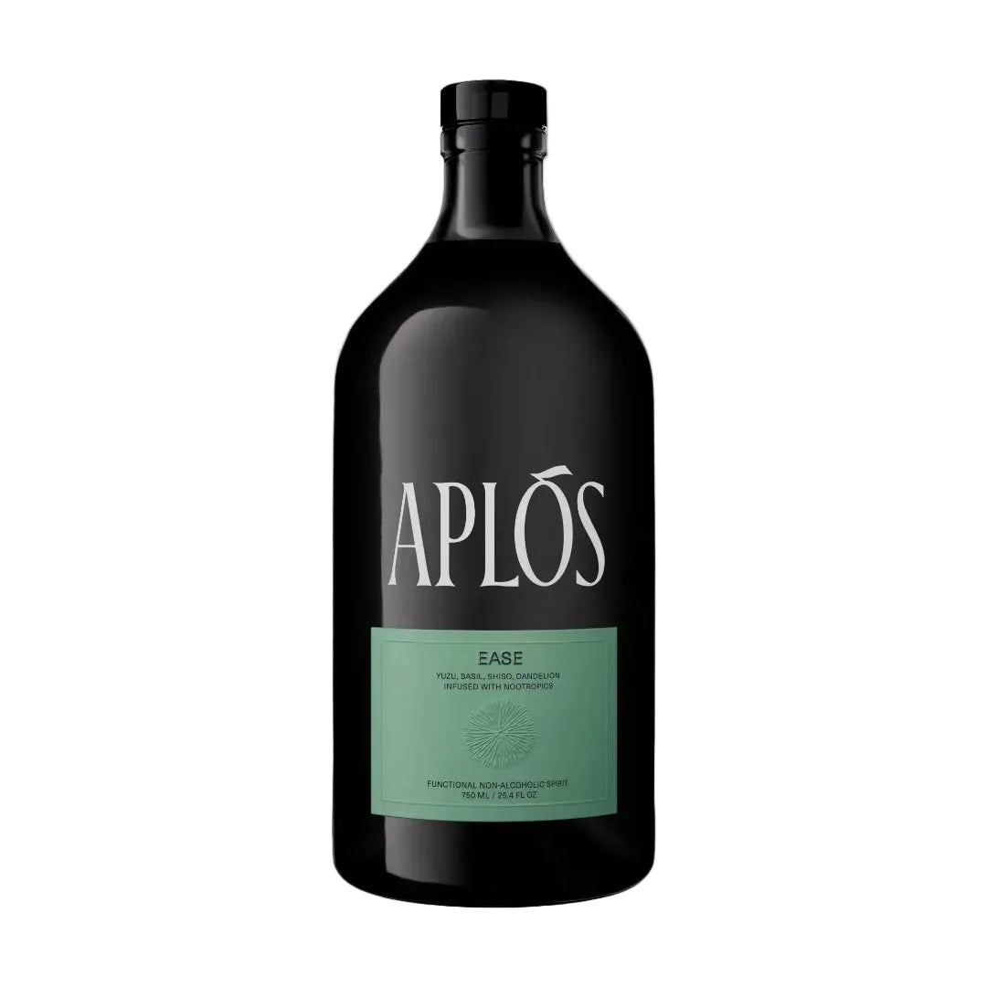Ease espiritu funcional sin alcohol de Aplos — caja 6 botellas adaptogenos Lion's Mane El Buen Bar Panama