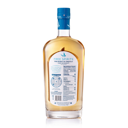 The Spirit of Tequila Free Spirits etiqueta trasera — ingredientes y notas tequila sin alcohol Panamá