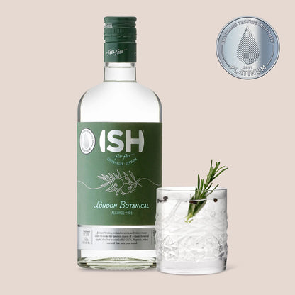 ISH London Botanical Spirit en G&T sin alcohol — gin alternativo con tonico premium y romero