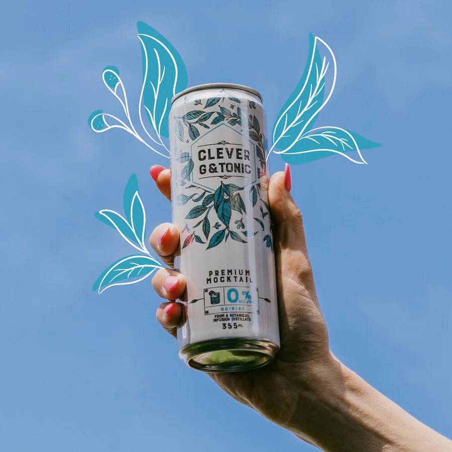 G & Tonic Clever Mocktails lifestyle — gin tonic sin alcohol botánicos naturales