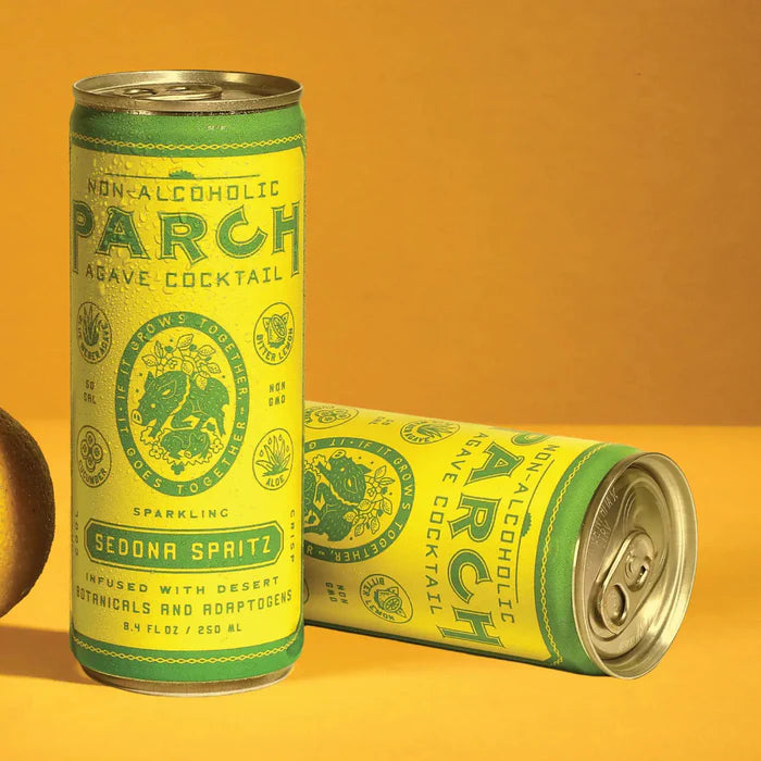 Sedona Spritz Parch lifestyle — cóctel sin alcohol refrescante con adaptógenos