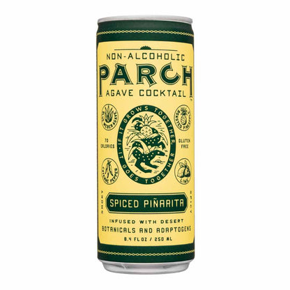 Spiced Pinarita sin alcohol de Parch — lata frontal coctel pina agave cayena El Buen Bar Panama