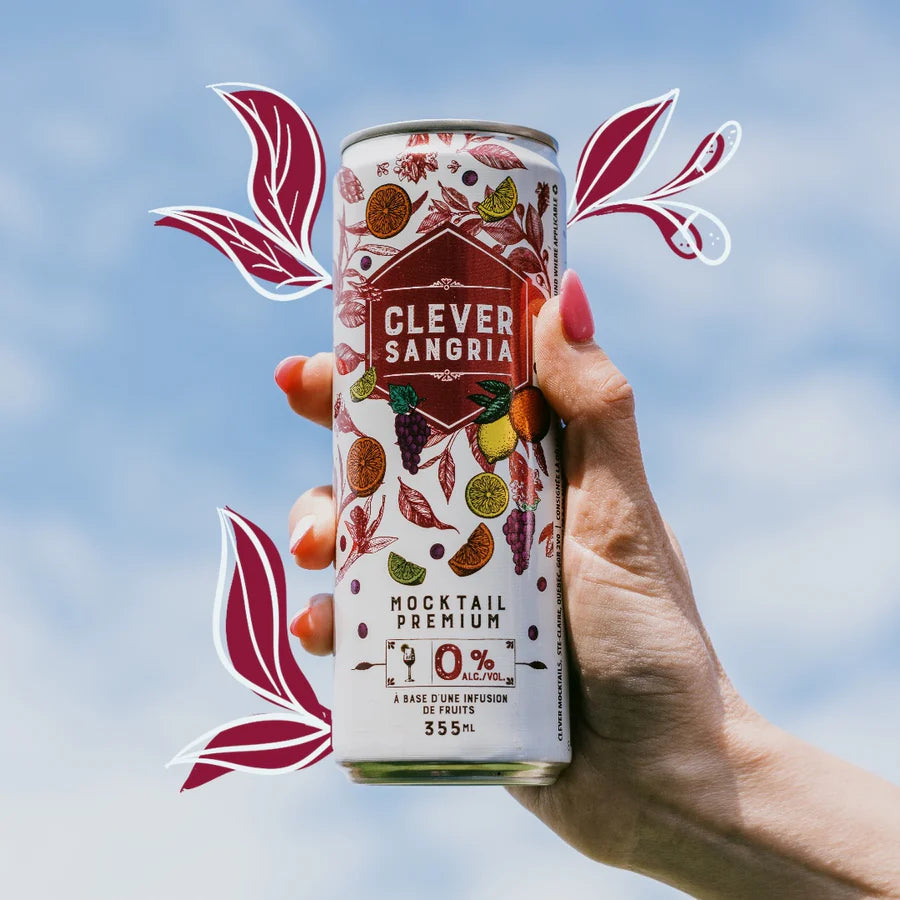 Sangría Clever Mocktails lifestyle — bebida sin alcohol frutal para compartir