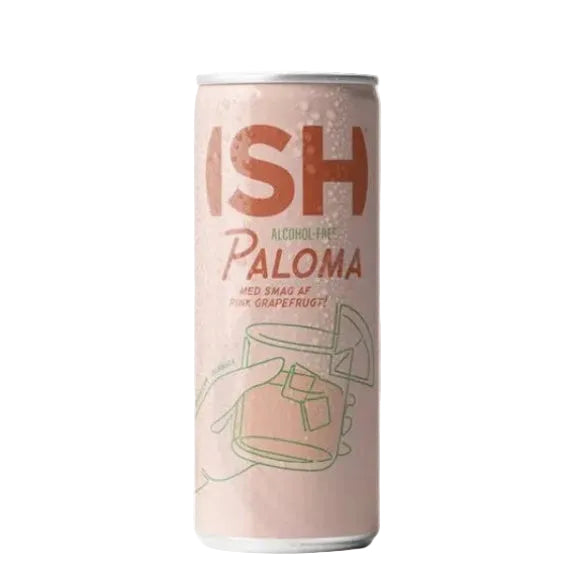 Can of Paloma with grapefruit flavor on a white background