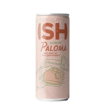 Can of Paloma with grapefruit flavor on a white background