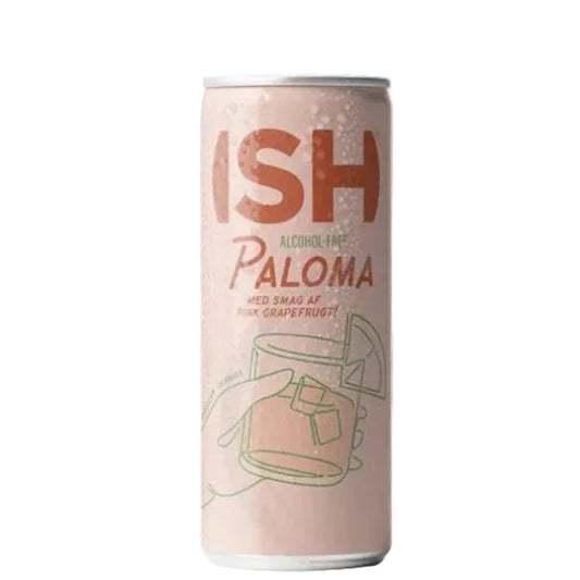 Can of Paloma with grapefruit flavor on a white background