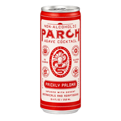 Prickly Paloma sin alcohol de Parch — lata frontal paloma agave tuna toronja El Buen Bar Panama