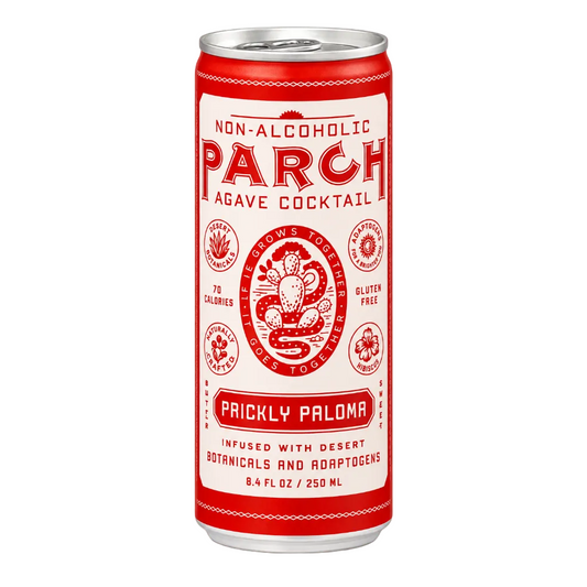 Prickly Paloma sin alcohol de Parch — lata frontal paloma agave tuna toronja El Buen Bar Panama