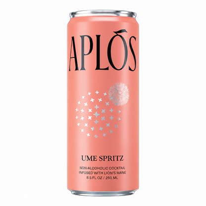 Ume Spritz sin alcohol de Aplos — lata pack ciruela japonesa toronja oroblanco El Buen Bar Panama